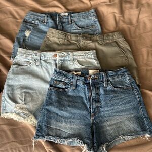 Assorted shorts… distressed Jean and corduroy